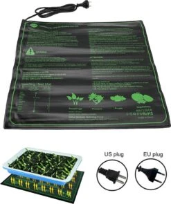 Merkloos Kweekmat - Verwarmingsmat Planten - 52 X 52 Cm - Zaden - Stekjes - Kiemen - Ook Geschikt Voor Onder Terrariums - Spat Waterdicht - 45 Watt- Zonder Regelaar -Gardena Verkoopwinkel 1006x1200 1