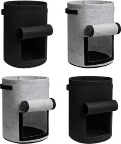 Merkloos Kweekzakken - 4 Stuks - Hangsysteem - Kweekzakken Voor Groente En Kruiden - Plantenzak - Moestuinzak -Gardena Verkoopwinkel 1006x1200 2