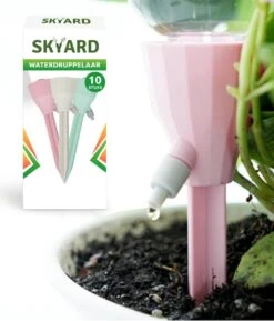 Gardena Verkoopwinkel 12 SKYARD® Waterdruppelaar Set Van 10 – Watergeefsysteem Geschikt Binnen (Kamerplanten) En Buiten – Bewateringssysteem Met Instelbare Druppelsnelheid - Irrigatiesysteem - Planten Watergever - Waterbol
