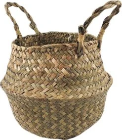 Plantenmand 35x35cm Naturel Extra Groot | Multifunctionele Mand | Handgemaakt | Planten-houder | Planten Accessoires | Planten Mand -Gardena Verkoopwinkel 1049x1200