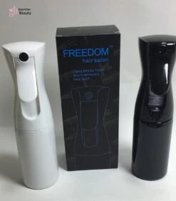 Merkloos Sibel Extreme Mist Verstuiver 160ml Zwart En Wit| Professional Hairdressing Plastic Fine Mist Spray Bottle - 2 Stucks -Gardena Verkoopwinkel 1051x1200