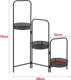 Plantenstandaard Vrasene Metaal 75x68x20 Cm Zwart 9 Plantenstandaard Vrasene Metaal 75x68x20 Cm Zwart -Gardena Verkoopwinkel 1053x1200