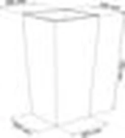 Prosperplast Kunststof Urbi Bloempot/plantenpot Met Binnenpot Antraciet 40 X 40 X 75 Cm - 37/91,5 Liter - Hoge Vierkante Bloempotten -Gardena Verkoopwinkel 1080x1200