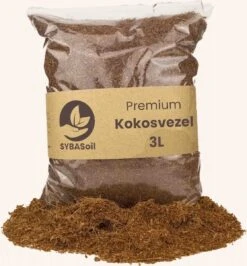 SYBASoil Kokosvezel 3L - Zoutvrij - Perfect Voor Stekken & Zaaien