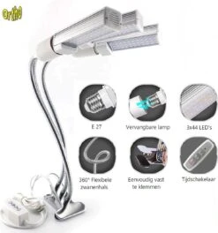 Ortho® - LED Groeilamp - Wit Licht - Bloeilamp - Kweeklamp - Full Spectrum - Grow Light - Groei Lamp (met 3 Lampen) Met Flexibele Lamphouder - Hoge Lichtintensiteit - Klem Spotje - 3x 34 Ortho® - LED Groeilamp - Wit Licht - Bloeilamp - Kweeklamp - Full Spectrum - Grow Light - Groei Lamp (met 3 Lampen) Met Flexibele Lamphouder - Hoge Lichtintensiteit - Klem Spotje - 3x -Gardena Verkoopwinkel 1122x1200
