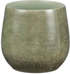 Mica Decorations Oliver Bloempot - H22 X Ø24 Cm - Terracotta - Groen -Gardena Verkoopwinkel 1136x1200