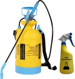 Drukspuit 5L - Kan Tegen Zuren - Incl. 600ml Sprayer (azijn - Zuren)