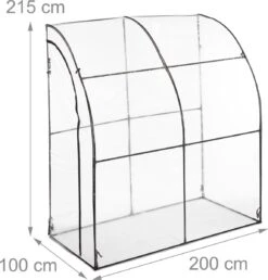 Relaxdays Kweekkas - Begaanbaar - Plantenkas - Pvc-folie - Hoog - Serre - Transparant -Gardena Verkoopwinkel 1149x1200 4