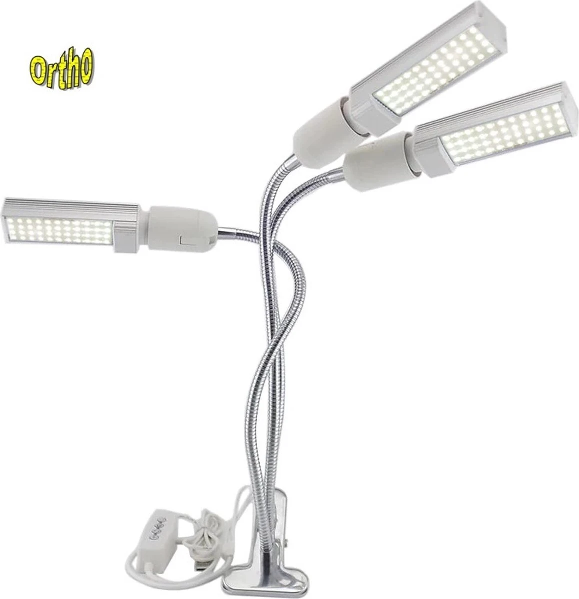 Ortho® - LED Groeilamp - Wit Licht - Bloeilamp - Kweeklamp - Full Spectrum - Grow Light - Groei Lamp (met 3 Lampen) Met Flexibele Lamphouder - Hoge Lichtintensiteit - Klem Spotje - 3x 12 Ortho® - LED Groeilamp - Wit Licht - Bloeilamp - Kweeklamp - Full Spectrum - Grow Light - Groei Lamp (met 3 Lampen) Met Flexibele Lamphouder - Hoge Lichtintensiteit - Klem Spotje - 3x - Afbeelding 10