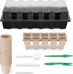Navaris Zaden Starter Groei Set - 47-delige Set Met Potten Trays Deksel Labels Potlood Gatenmaker En Spatel - Kweek Nieuwe Planten -Gardena Verkoopwinkel 1175x1200 2