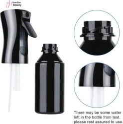 Merkloos Sibel Extreme Mist Verstuiver 160ml Zwart En Wit| Professional Hairdressing Plastic Fine Mist Spray Bottle - 2 Stucks -Gardena Verkoopwinkel 1184x1200 1