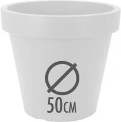 Kunststof Bloempot Wit Ø50 Cm - Hoogte 42 Cm -Gardena Verkoopwinkel 1189x1200 3