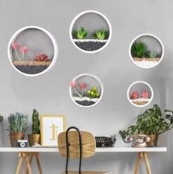 Ronde Muur Plantenbak Zwart - Decoratie - Planten - Interieur - Bloemen - Woondecoratie - Muurbekleding - -Gardena Verkoopwinkel 1191x1200 7