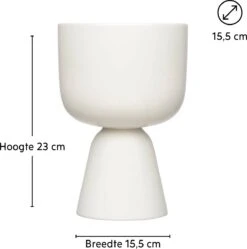 Iittala Nappula - Bloempot - Bloempotten Voor Binnen En Buiten - Plantenpotten - Wit - 230 X 155 Mm - 1 Stuk -Gardena Verkoopwinkel 1191x1200 9