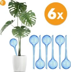 Gardena Verkoopwinkel 18 Waterdruppelaar Blauw Set Van 6 Stuks Voor Planten – 27 CM – Automatisch Watergeefsysteem Voor Kamerplanten – Planten Watergever Met Druppelsysteem – Waterbol
