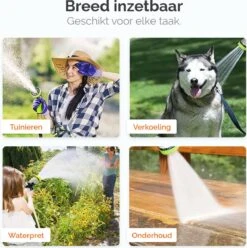 Goliving Tuinslang Flexibel - 30 Meter - Uitrekbare Tuinslang Sproeier - Tuinsproeier - Zwart - Acht Standen - Met Opbergtas -Gardena Verkoopwinkel 1195x1200 5