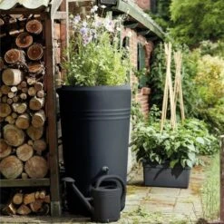 Elho Green Basics Regenton - Regenton - Living Black - Buiten - 200 Liter -Gardena Verkoopwinkel 1198x1200 11