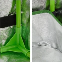 Relaxdays Growtent Binnen - Kweektent In Huis - Growbox - Planten Kweken - Groen/zwart - 40 X 40 X 120 Cm -Gardena Verkoopwinkel 1198x1200 4