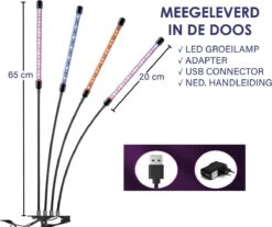 Forgoods Kweeklamp LED Full Spectrum - Groeilamp - 40 Watt - Automatische Timer 3-9-12 Uur - Inclusief Adapter 16 Forgoods Kweeklamp LED Full Spectrum - Groeilamp - 40 Watt - Automatische Timer 3-9-12 Uur - Inclusief Adapter -Gardena Verkoopwinkel 1200x1008