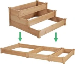 Houten Plantenbed Verhoogd - 120x120x56cm - Kweekbak - Kweektafel Op Poten - Moestuinbak - Moestuintafel - Kruidentafel - Moestuin - Kruidenbak - Groente Tafel Hout -Gardena Verkoopwinkel 1200x1016 2