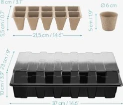 Navaris Zaden Starter Groei Set - 63-delige Set Met Potten Trays Deksel Labels Potlood Gatenmaker En Spatel - Kweek Nieuwe Planten 14 Navaris Zaden Starter Groei Set - 63-delige Set Met Potten Trays Deksel Labels Potlood Gatenmaker En Spatel - Kweek Nieuwe Planten -Gardena Verkoopwinkel 1200x1027 1