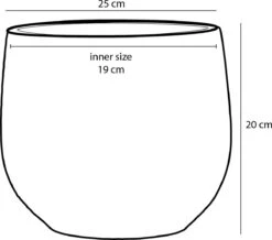 Mica Decorations Gabriel Bloempot - H20 X Ø25 Cm - Keramiek - Blauw -Gardena Verkoopwinkel 1200x1061 3