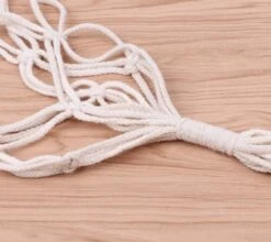 Merkloos Plantenhanger Macramé - Luxe Gevlochten Touw Katoen - 2 Stuks - Plantenpot Ophangen -Gardena Verkoopwinkel 1200x1069