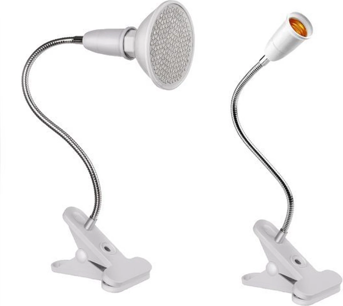 Merkloos Led Kweeklamp - Groeilamp - Bloeilamp Voor Planten - E27 Fitting - 200 LEDS - Met Klemhouder 11 Merkloos Led Kweeklamp - Groeilamp - Bloeilamp Voor Planten - E27 Fitting - 200 LEDS - Met Klemhouder - Afbeelding 9