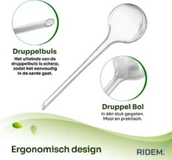 Waterdruppelaar Voor Planten - Irrigatiesysteem- Waterbol - Druppelsysteem - Watergeefsysteem Voor Kamerplanten - Plantenwatergever -6 Stuks - Transparant -Gardena Verkoopwinkel 1200x1116