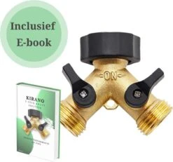 Y Stuk Kraan - Kraan Splitter - Waterverdeler - Buitenkraan - Waterverdeler 2 Weg – Messing - Afzonderlijk Af Te Sluiten -Gardena Verkoopwinkel 1200x1121