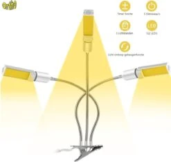 Ortho® - LED Groeilamp - Wit Licht - Bloeilamp - Kweeklamp - Full Spectrum - Grow Light - Groei Lamp (met 3 Lampen) Met Flexibele Lamphouder - Hoge Lichtintensiteit - Klem Spotje - 3x 24 Ortho® - LED Groeilamp - Wit Licht - Bloeilamp - Kweeklamp - Full Spectrum - Grow Light - Groei Lamp (met 3 Lampen) Met Flexibele Lamphouder - Hoge Lichtintensiteit - Klem Spotje - 3x -Gardena Verkoopwinkel 1200x1138