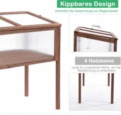 Outsunny Verhoogd Frame Van Hout Koude Kas Kruidenbed Voor Tuin Balkon Bruin Hout Pc-plaat 845-472 -Gardena Verkoopwinkel 1200x1145 1