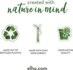 Elho The Ocean Collection Round 22cm - Bloempot Voor Binnen - 100% Gerecycled Materiaal - Gemaakt Met Zeeafval - Ø 22.3 X H 20.4 Cm - Pacifisch Groen -Gardena Verkoopwinkel 1200x1148 3