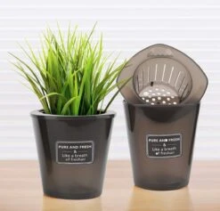 Merkloos Kruidenpot Waterreservoir Verse Kruiden Plantenpot Met Watergeefsysteem Voor Vensterbank Keuken Kruidentuin Binnen Set Van 10 Stuks Zwart -Gardena Verkoopwinkel 1200x1152 5