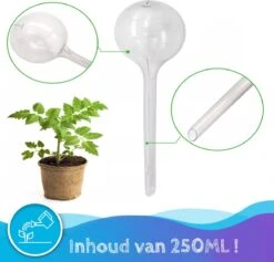 Summer Spark Waterdruppelaar Voor Planten 6 Stuks Transparant – 27 CM X 8 CM – 250 ML – Automatisch Watergeefsysteem Voor Kamerplanten – Planten Watergever Met Druppelsysteem – Waterbol -Gardena Verkoopwinkel 1200x1153 2