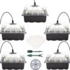 Merkloos Kweekbakjes 5 Stuks Met LED Lampjes, Zaaitray, Starter Groei Set, Voor Plantjes En Zaden -Gardena Verkoopwinkel 1200x1165