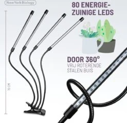 New York Biology™ - Kweeklamp LED Full Spectrum | Groeilamp Voor Planten | 40 Watt | Automatisch Timer Voor 3-9-12 Uur Voor Beste Resultaat -Gardena Verkoopwinkel 1200x1167 1