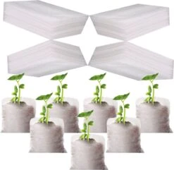 BioGrow | Milieuvriendelijke Groeipotjes | 20 Stuks | Ø7x9cm | Biologisch Afbreekbaar | Gemaakt Van Bamboe | Ideaal Voor Stekken, Zaaien En Groeien | Geschikt Als Turfpotjes, Stekzakjes, Groeibakjes En Zaaibakjes