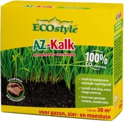 ECOstyle AZ Kalk Micro Korrel – Voor Gazon, Sier- En Moestuin - Corrigeert Zuurgraad Direct En Langdurig - Werkt Tegen Mos - CO2-Neutraal – 135 M² - 10 KG -Gardena Verkoopwinkel 1200x1181 7