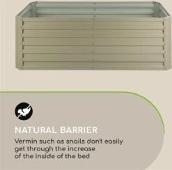 Blumfeldt High Grow Straight Kweekbak - Kweektafel - Moestuinbak 180 X 90 Cm - Werkhoogte 60 Cm - Inhoud 970 L - Staal - Zilver -Gardena Verkoopwinkel 1200x1183 2