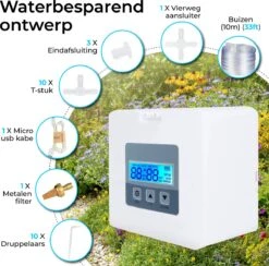 Automatisch Bewateringssysteem Voor Kamerplanten Met Pomp – Waterdruppelaar – Watergeefsysteem– Planten Watergever -Gardena Verkoopwinkel 1200x1186 2