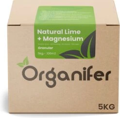Kalk Korrel Meststof Verrijkt Met Magnesium (5Kg - Voor 100m2) Voor Dieper Bladgroen (+PH) Speciaal Voor Gazon, Perken, Moestuin En Openbaar Groen - Organifer