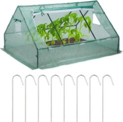 Relaxdays Kweekkas - 110 X 180 X 150 Cm - Foliekas - Uv-bestendig - Laag - Tuinkas - Groen -Gardena Verkoopwinkel 1200x1188 2