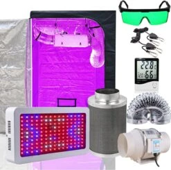 Bolture Kweektent Compleet - Growbox - Growtent - Inclusief Kweeklamp LED Full