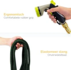 Goliving Tuinslang Flexibel - 30 Meter - Uitrekbare Tuinslang Sproeier - Tuinsproeier - Zwart - Acht Standen - Met Opbergtas -Gardena Verkoopwinkel 1200x1190 6