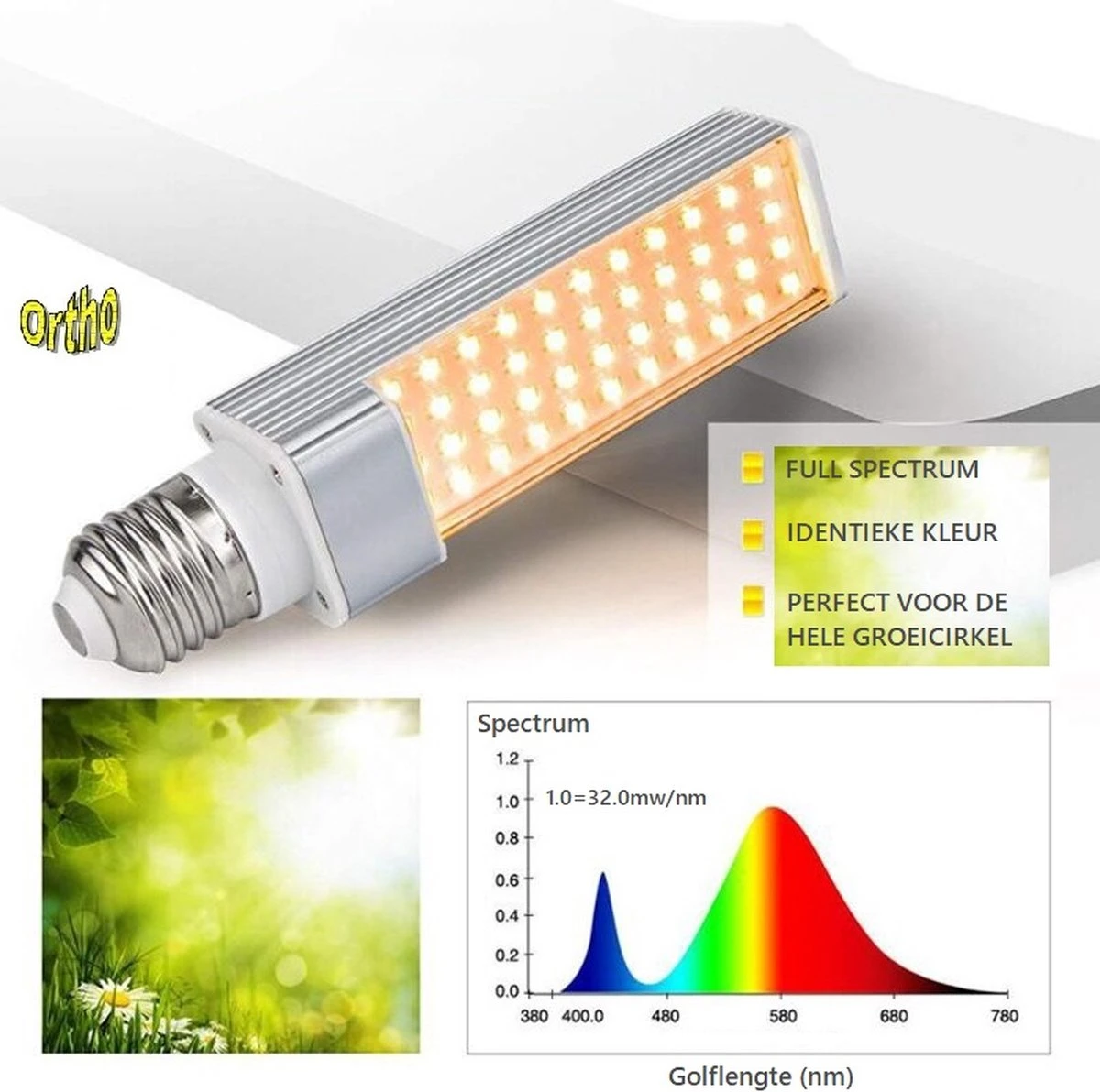 Ortho® - LED Groeilamp - Wit Licht - Bloeilamp - Kweeklamp - Full Spectrum - Grow Light - Groei Lamp (met 3 Lampen) Met Flexibele Lamphouder - Hoge Lichtintensiteit - Klem Spotje - 3x 14 Ortho® - LED Groeilamp - Wit Licht - Bloeilamp - Kweeklamp - Full Spectrum - Grow Light - Groei Lamp (met 3 Lampen) Met Flexibele Lamphouder - Hoge Lichtintensiteit - Klem Spotje - 3x - Afbeelding 12