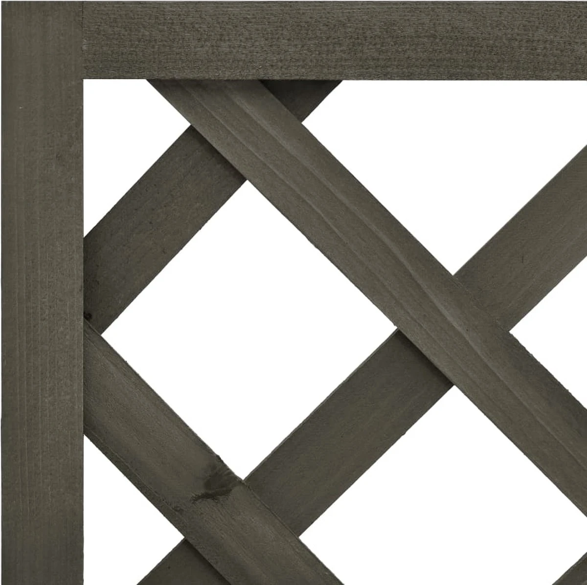 VidaXL Latwerkplantenbak 50x25x90 Cm Massief Vurenhout Grijs 3 VidaXL Latwerkplantenbak 50x25x90 Cm Massief Vurenhout Grijs