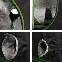 Relaxdays Growtent Binnen - Kweektent In Huis - Growbox - Planten Kweken - Groen/zwart - 40 X 40 X 120 Cm -Gardena Verkoopwinkel 1200x1198 17