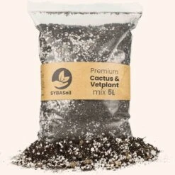 SYBASoil Cactus & Vetplant Mix 5L - Turfvrije Potgrond Mix - 6 Maanden Voeding