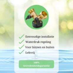 Y Stuk Kraan - Kraan Splitter - Waterverdeler - Buitenkraan - Waterverdeler 2 Weg – Messing - Afzonderlijk Af Te Sluiten -Gardena Verkoopwinkel 1200x1200 1102